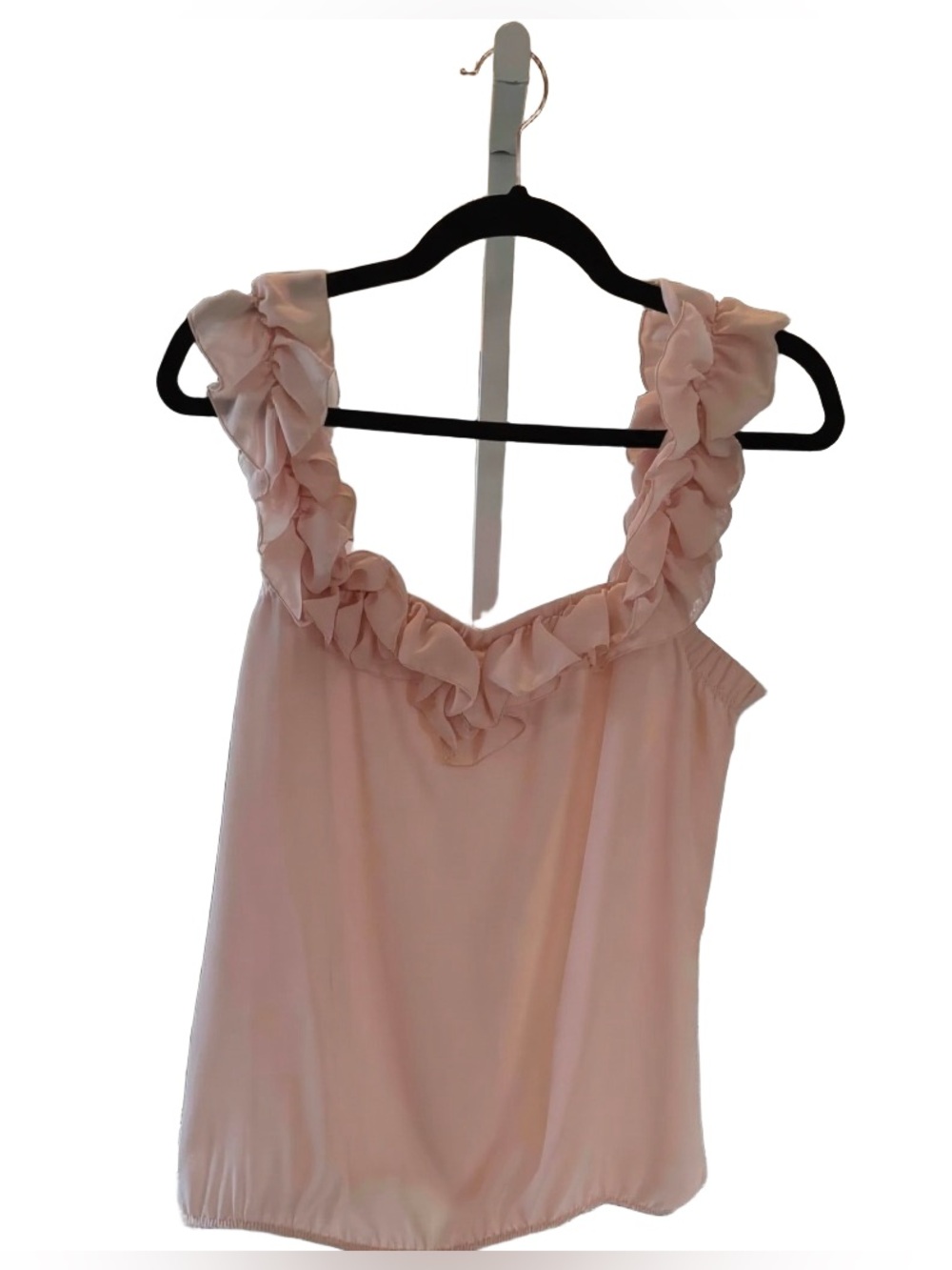 New York & Company Ruffled Strap Cami - Light Pink